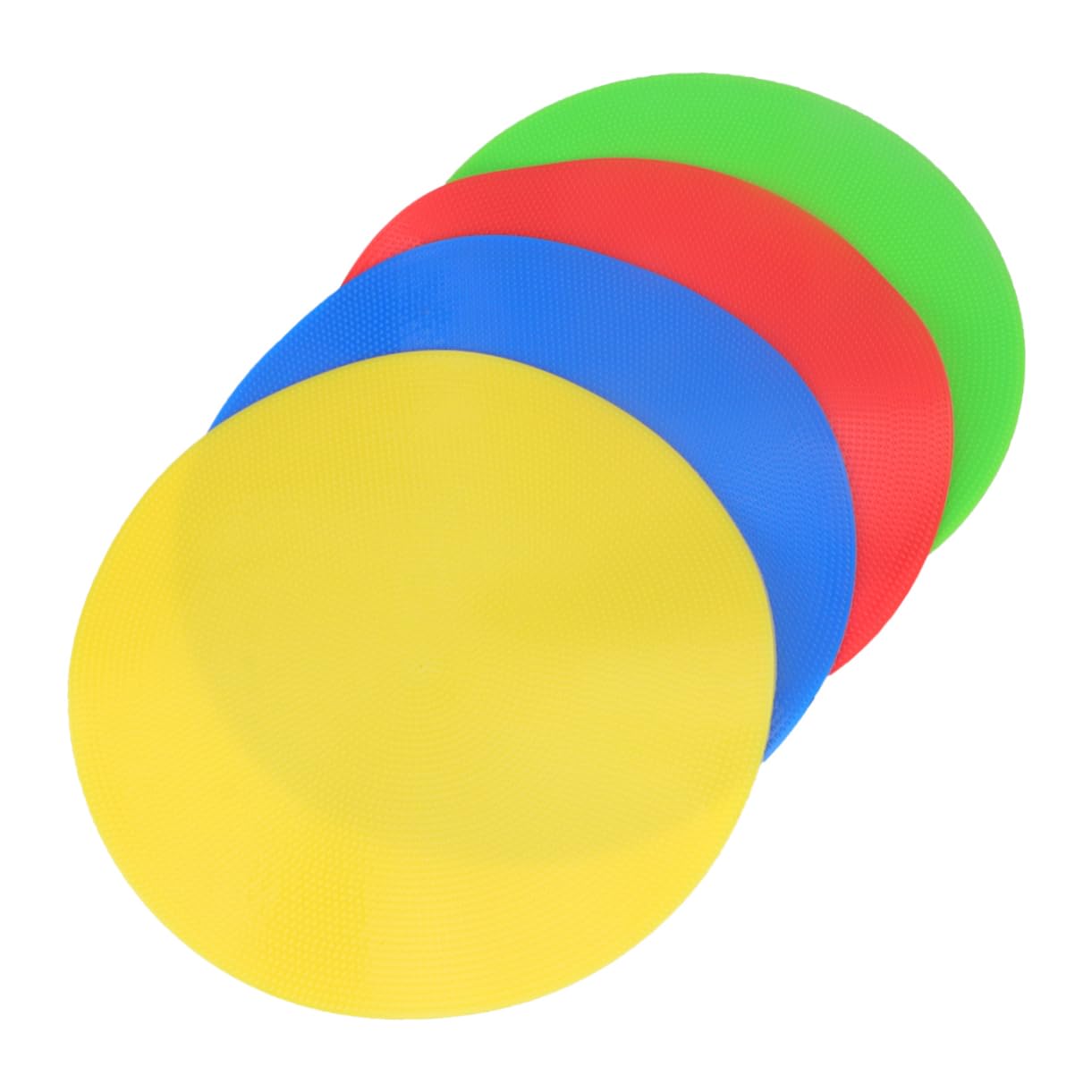 Garneck 4 Pack Soccer Training Markers Round Sign Dishes PVC Non-Slip for Indoor/Outdoor Games