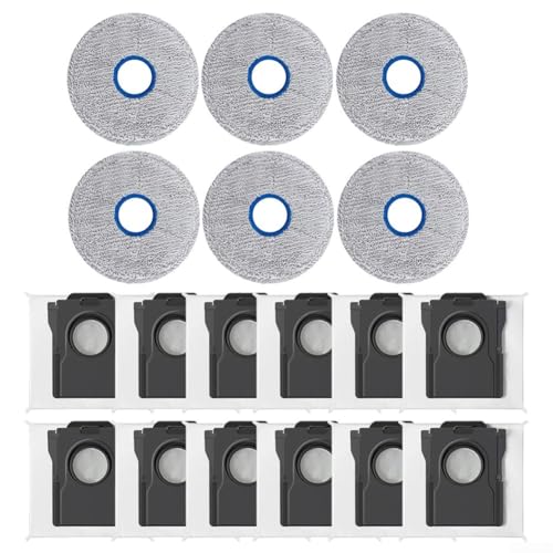 Brosses et chiffons pour Dreame X60 Max : efficacité de nettoyage maximale 18 pcs