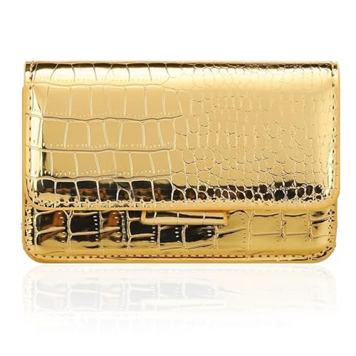 Image of Small Crossbody Purse Bag for Women,Y2K Cute Metallic Croc Handbag