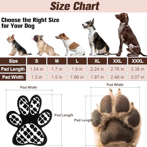BEAUTYZOO Pfotenschutz für Hunde 36 Stücke, Anti-Rutsch Selbstklebende Hundeschuhe für ältere Hunde, Traktion Hund Schuhe Hundesocken Ersetzen, ideal zum Schutz gegen heißen Asphalt & verletzte Pfoten