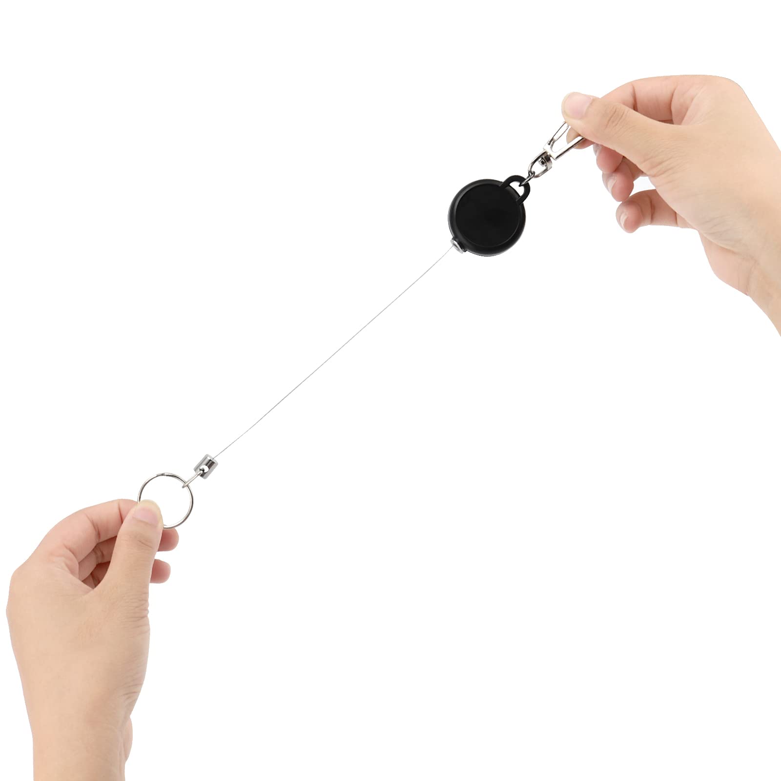 ZOENHOU 10 Pcs Retractable Keychain, Stretchy Keyring Clip - Image 4