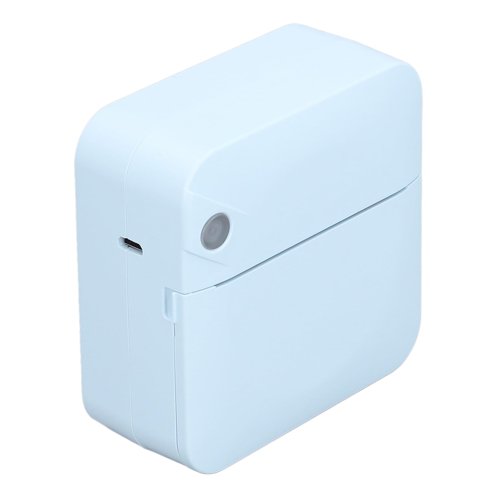 ANGGREK Pocket Printer, Portable 200dpi Thermal Printer HD Print with 1 Roll Paper for Student for Journal (Blue)