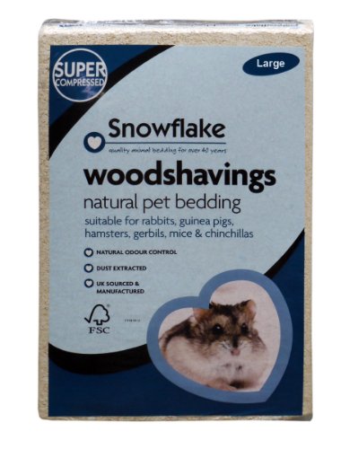 Snowflake Woodshavings Litière en copeaux de Bois