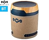House of Marley, Chant Bluetooth Portable Wireless Speaker, Splash Resistant Design IPX4, Integrated Mic for Use as Speaker Phone, Rich Sound an Heavy Bass, Carabiner Clip, EM-JA008-NV Navy
