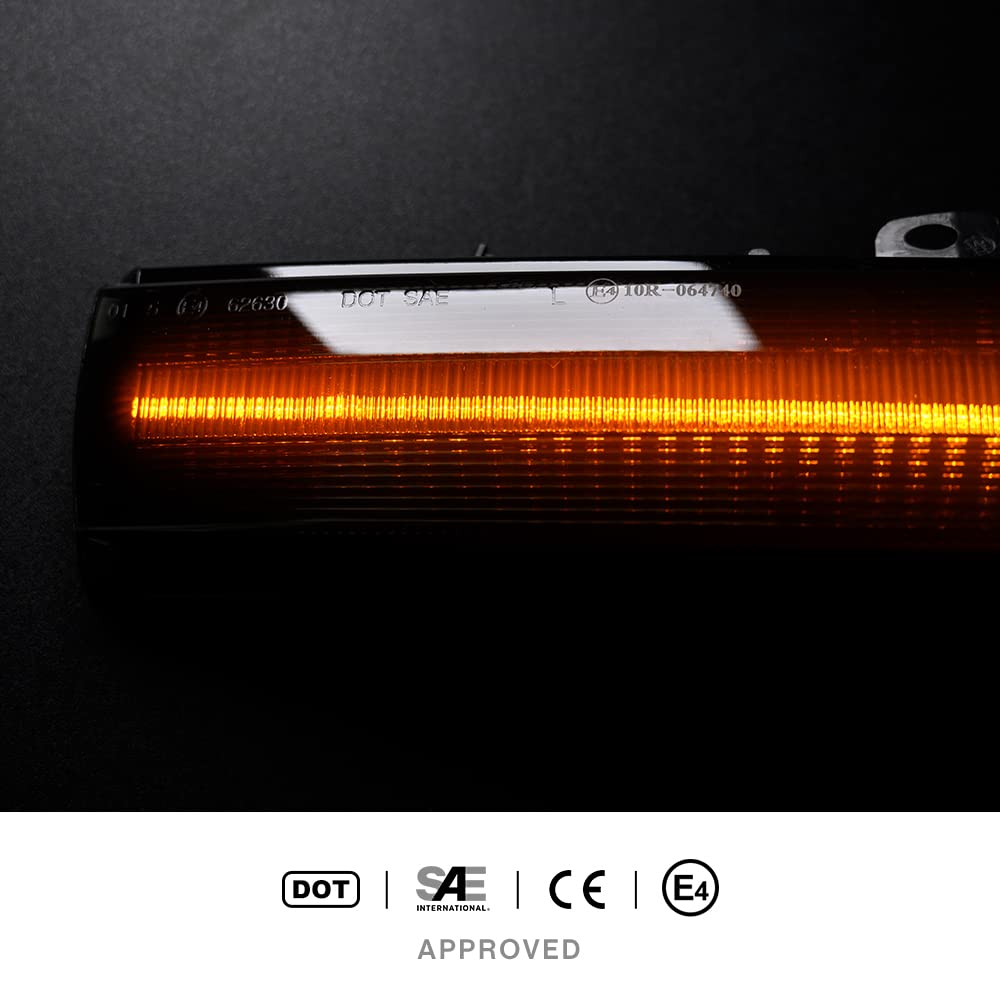Frecce laterale Furgone indicatore di direzione dello specchio indicatore luminoso compatibile con Fiat Doblo II Op.el Vauxhall Combo D Van Retrovisore lampeggiatore OEM # 71765449 71765377