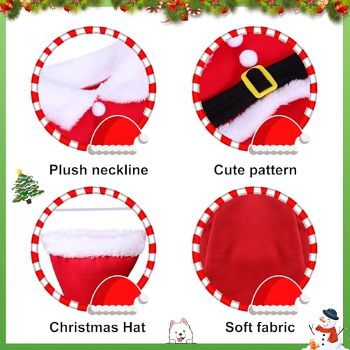 Kleidung für Haustiere Weihnachtsmann, Haustier Weihnachtskostüm, Katze Hund Weihnachtskostüm, Weihnachten Haustier Kleidung, Für Neujahr Christmas Party Cute Cats and Dogs Kostüm(L)