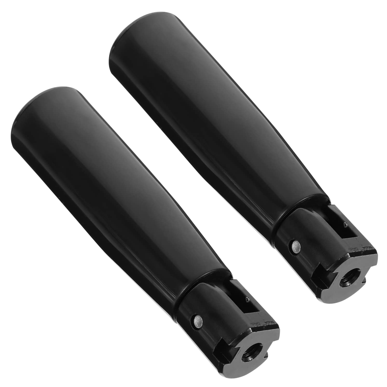 TEHAUX 2pcs Black Threaded Foldable Handle for Printing Woodworking Machinery