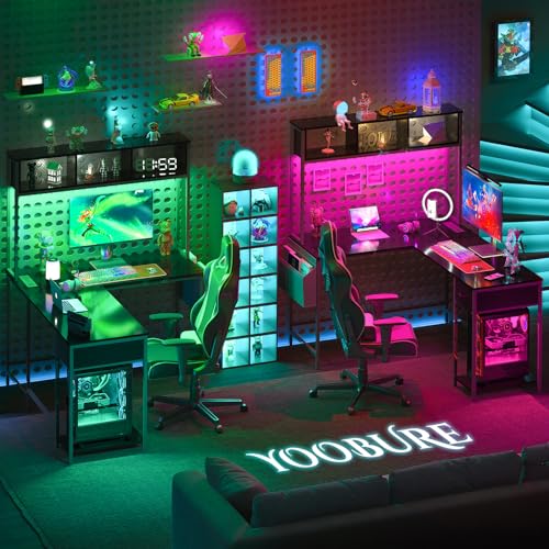 Yoobure W02-LSDS01BLACK L Shaped Desk Gaming Desk thumb #4