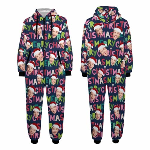 Artsadd Custom Pajamas Personalized Onesie Christmas Pajamas Customized Family Matching Pjs Set for Women Men Xmas Gifts4