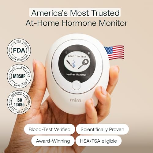 Image of Mira Max Fertility Monitor & Ovulation Test Kit for Women, At-Home Hormone Tracker for LH, PdG & E3G, Digital Hormone Analyzer with 20 Test Wands, 7x More Accurate Than Other Fertility Trackers