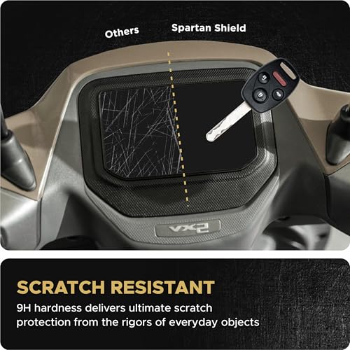 Image of Spartan Shield [2 PACK] Screen Guard For Hero VIDA VX2 GO 2026 Electric Scooter || 4.3 Inch Color LCD Display Protector || Anti Scratch | Water Resistant | HD Clear | VX2Go EV Bike Accessories 2025 [NOT TEMPERED GLASS] [NOT FOR VX2 Plus]