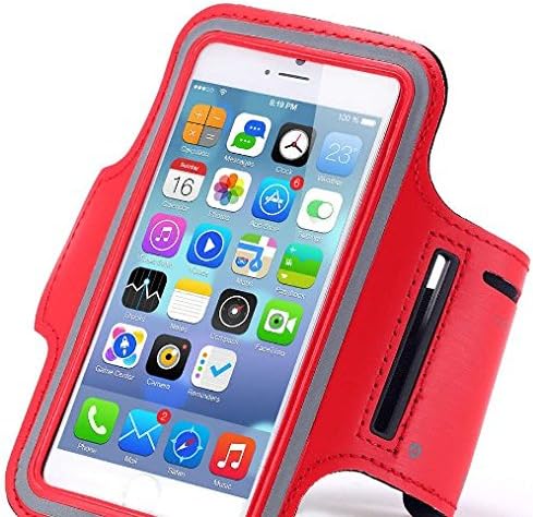 iPhone 13 Pro Max Armband, Universal Phone Pouch Galaxy Note 20 9 Running Armband Outdoor Sports Key Card Slot Arm Band Gym Wrist Bag Touchscreen Sleeve for iPhone 12 Pro Max 8 Plus Smartphone Pink