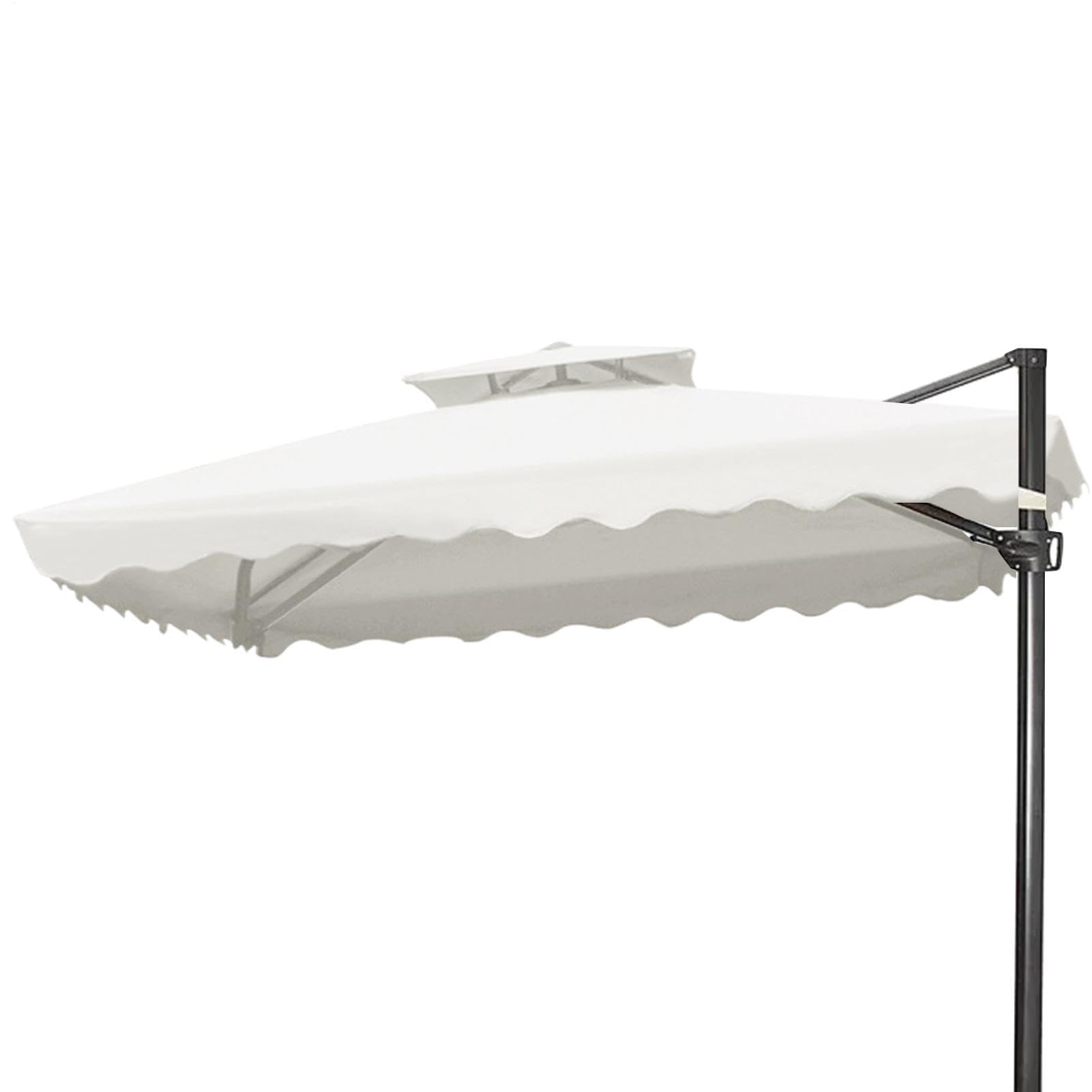 Wasserabweisendes Design - Sonnenschirm Ersatzdach, 4 Rippen, 7,22 Ft