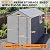 EASYHAWK 6x10 FT Outdoor Resin Storage Shed with Floor, Weatherproof Plastic Storage Shed with Window, Lockable Door & Vents, Garden Tool Shed for Backyard Patio Lawn, Bike & Trash Can Storage