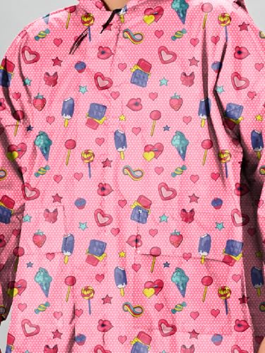 Image of LUX VENUS Boys Printed Raincoat with School Bag Cover