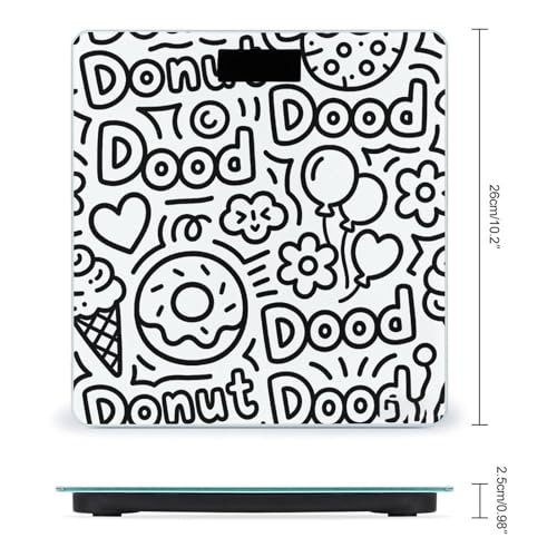 Donut Dood Báscula Digital Precisa con Pantalla LCD Grande miniatura 2