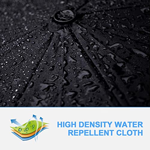 Travel Umbrella Automatic Open & Close Strong Steel Shaft LED Flashlight Handle Safety Reflective Frame Compact Folding… - Image 4