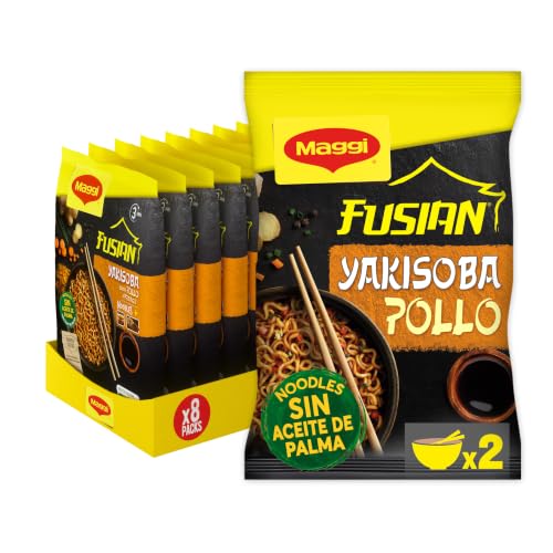 Maggi Yakisoba Fusian Noodles Pollo pack 8x120g