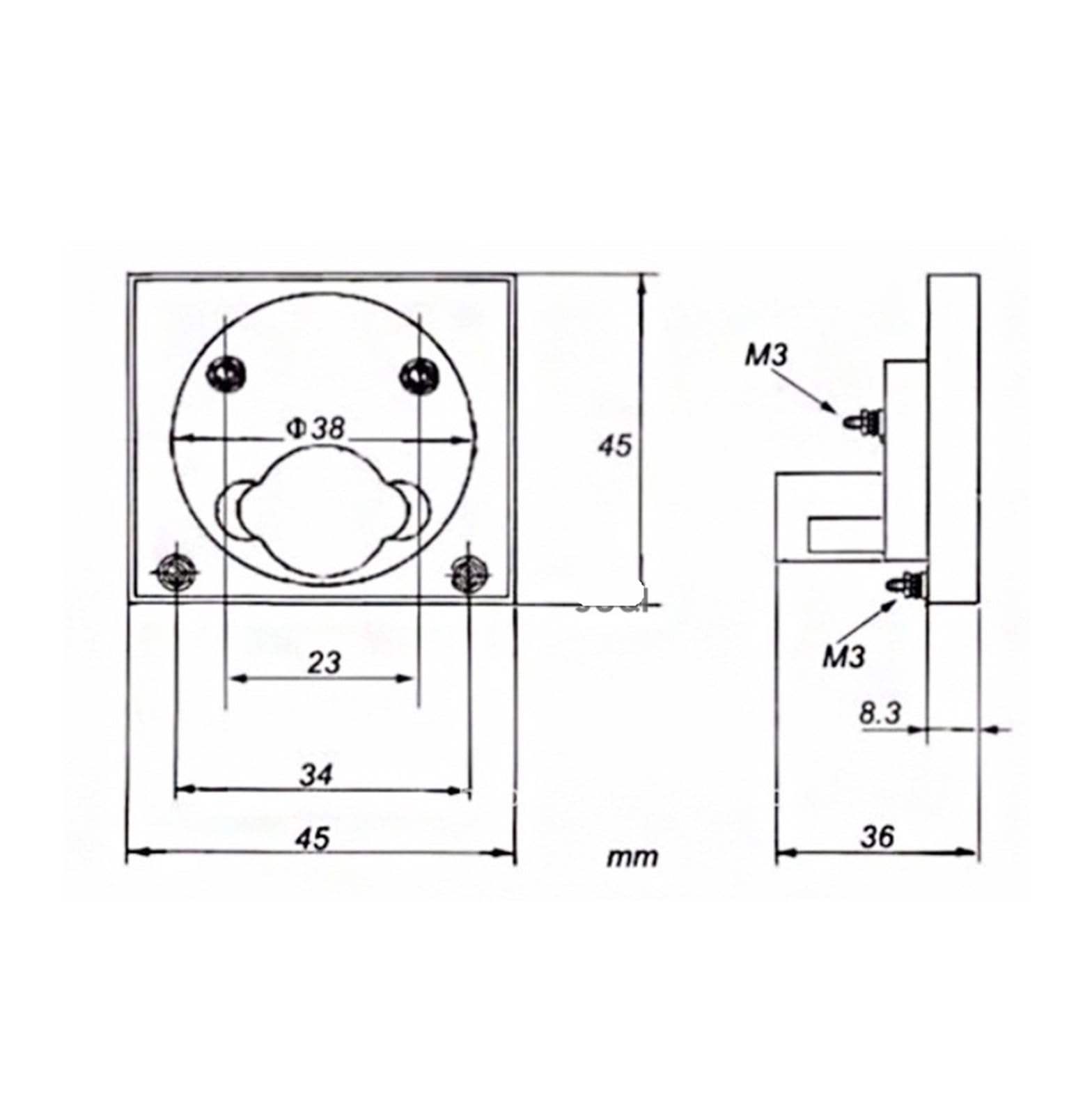 voltímetro, 91L4 AC 0-150V 250V 300V 450V Voltímetro analógico de panel tipo puntero 0-1000V 1 unidad(AC 0 450V)