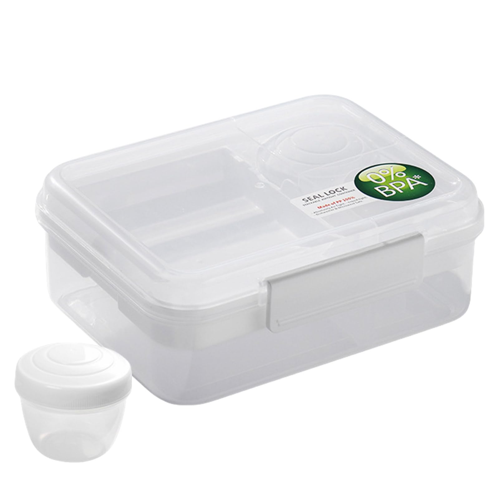 Elnwnnkc White Efficient Double Layered Meal Box Leak Proof Double Deck Meal Container Sturdy For Worker And Family Use Lunch Box