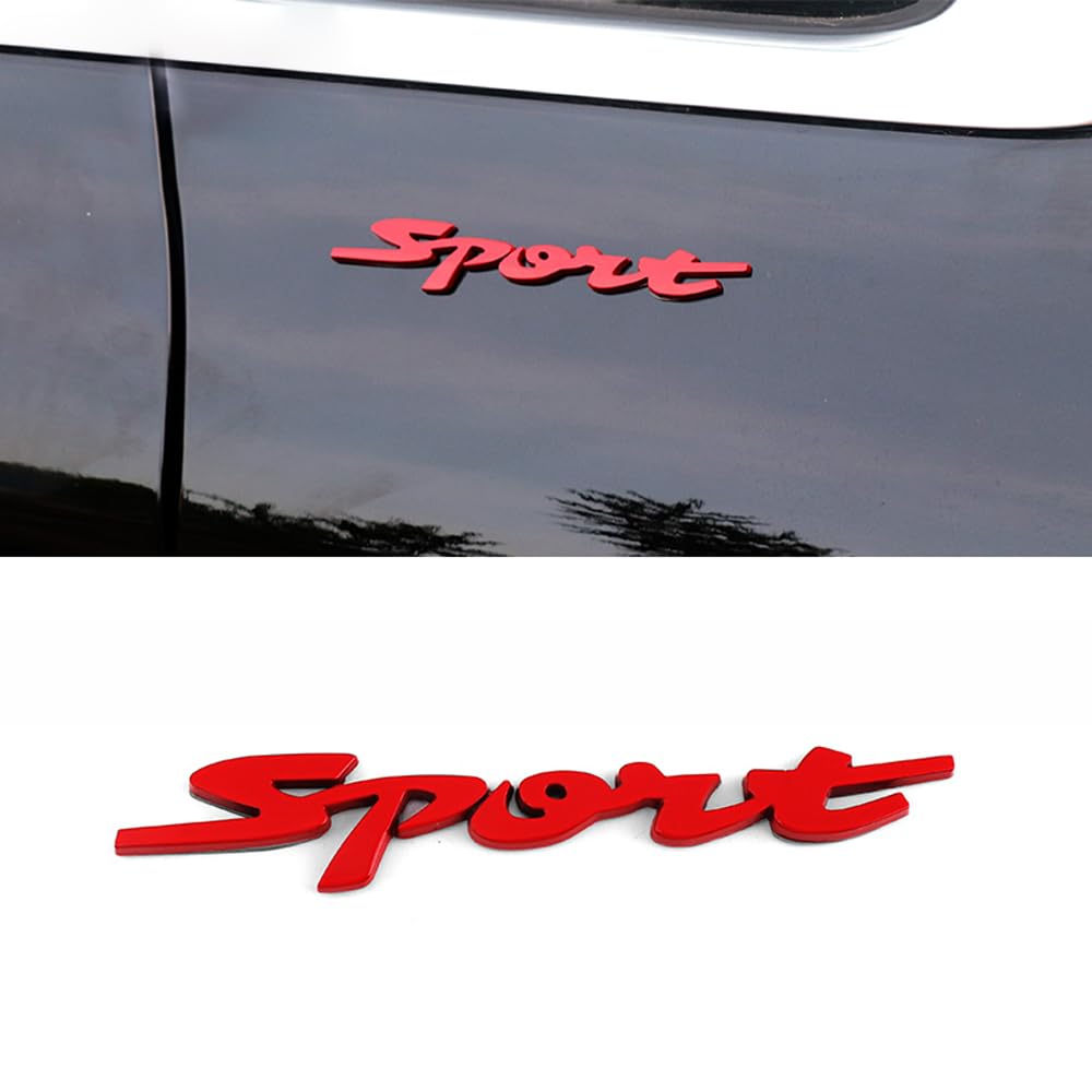QIZUN Car Sticker Metal Alloy 3D Badge for Opel Corsa D Astra Insignia Mokka Adam Combo OPC Vauxhall, Car Emblem Badge Decoration Sticker for Bonnet Front and Rear and Trunk,Red