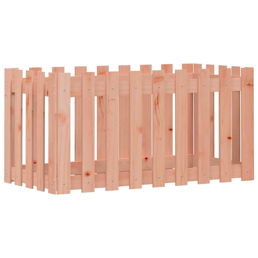 Lit surélevé de Jardin en Bois de Douglas Massif 100x50x50 cm, bac jardinière pour Fleurs, Plantes, Herbes aromatiques, Balcon terrasse intérieur extérieur, Support rempotage Durable