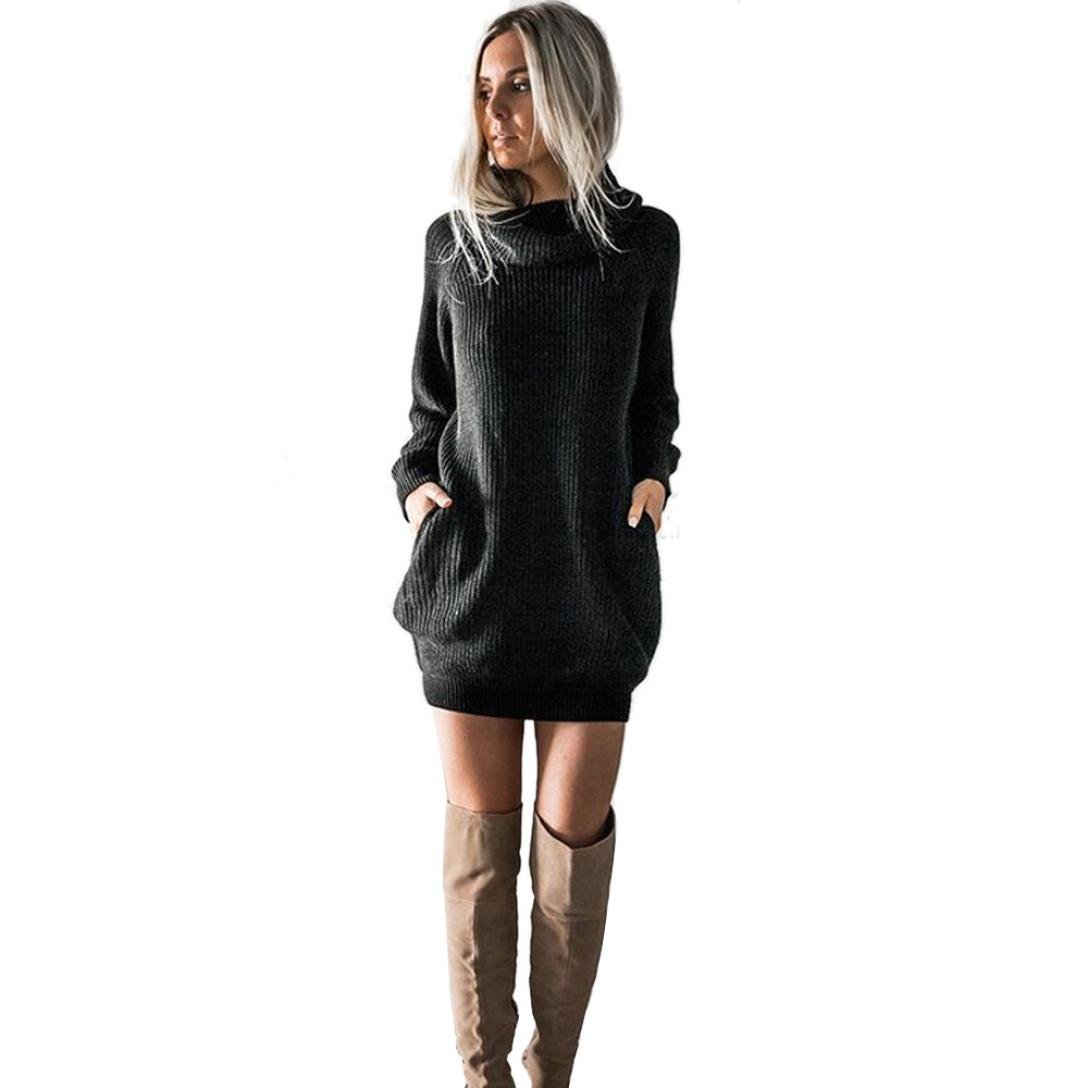 roll neck sweater dress