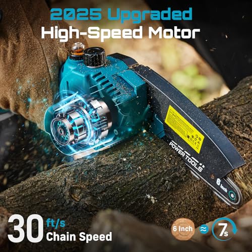 SEESII 6-Inch Cordless Chainsaw M6 Plus