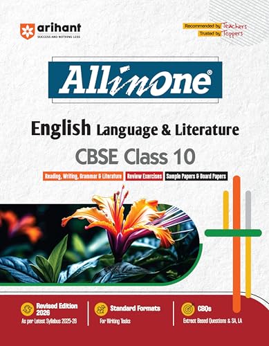 Arihant All in One English Language & Literature Class 10 for CBS...