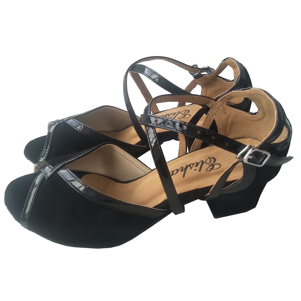 Scarpe da ballo latina da donna con punta aperta da sala da ballo per feste con suola morbida professionale da sera al coperto sociali sandali da ballo