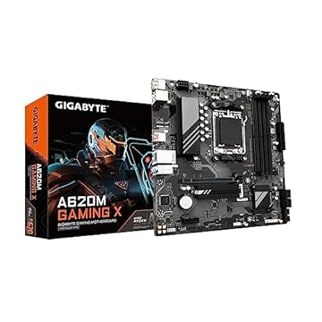 GIGABYTE Placa-mãe A620M Gaming X AMD A620 Micro ATX com DDR5, PCIe 4.0, USB 3.2 Gen1x2 Type-C, garantia de 5 anos