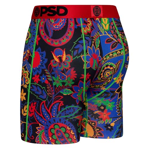 PSD Men's Boxer Briefs - Paisley Pop, 7 Inch Inseam, Moisture-Wicking, 4-Way Stretch, Boxer Briefs for Men, Large3