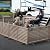 Zippity Outdoor Products ZP19072 1.9 H x 3.6 ft W WoodTek Vinyl Cedar Color Slatted Puppy Kit (2 Panels) Portable Fence
