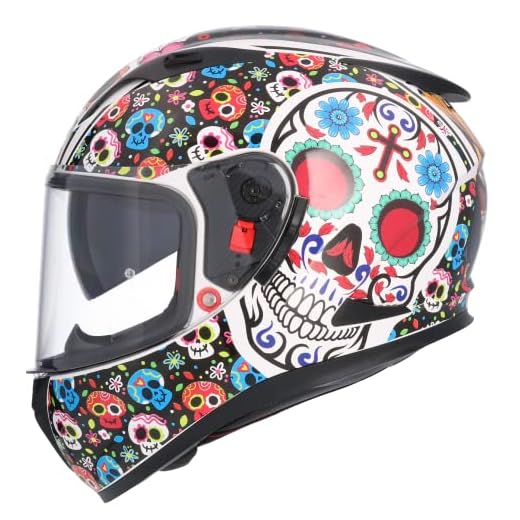 Casco Shiro SH 605 Modelo MEXKULL 2.0 Talla XS (53/54) Casco Unisex Casco Integral HOMOLOGADO Casco Hombre Casco Mujer