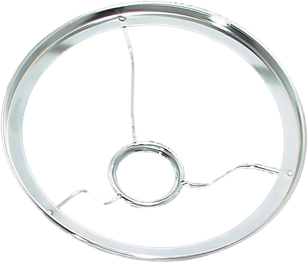B&P Lamp® 10" Nickel Plated Shade Ring Holder* Designed to Fit Aladdin Brand Burners
