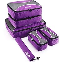 Premium 6 Set Verpakking Kubussen Essentiële Bagage Organizer Tassen Met Waszak Travel Schoen Tas Blauw