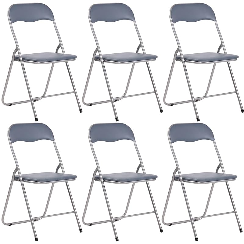 VIRSUS Sedia pieghevole colore GRIGIO 6142, misura aperta 44x48x78 cm, sedie salvaspazio, seduta in PVC Imbottita, piedi antiscivolo, per giardino, cucina, ufficio, campeggio (6)