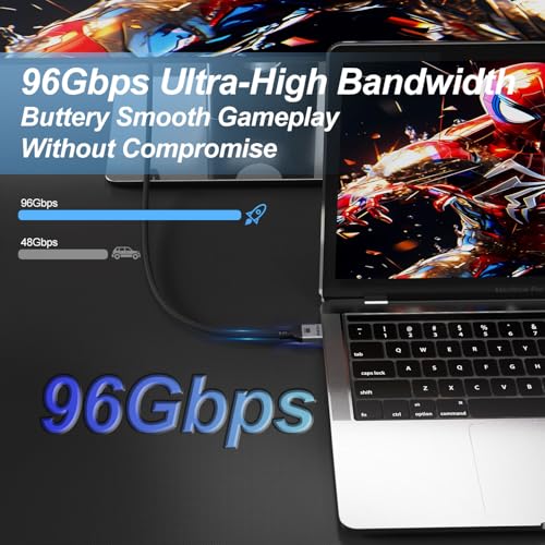 16K HDMI 2.2 Cable 3.3FT, 96Gbps Ultra High Speed 16K@60Hz 8K@120Hz 4K@480Hz HDMI Cord, HDCP 2.3 & HDR10 HDMI Cables for PS5/Xbox Series X|S/Roku TV/Gaming PC/Monitor/Blu-ray/Projector