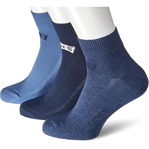 Levi's Unisex Crew Sock in Tangerine and Navy Cover