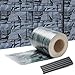 Produktbild SWANEW Sichtschutzstreifen für Doppelstabmatten, 65 m x 19 cm mit 40 Clips, PVC Sichtschutzfolie für Zaun, Gartenzaun, Doppelstabmattenzaun, Sichtschutz, Beidseitiger Druck