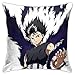 Knncch Yu Yu Hakusho - Funda de almohada de peluche para interiores y exteriores, diseño de animación popular para sofá, funda de cojín para silla, funda de cojín de coche, 45,7 x 45,7 cm