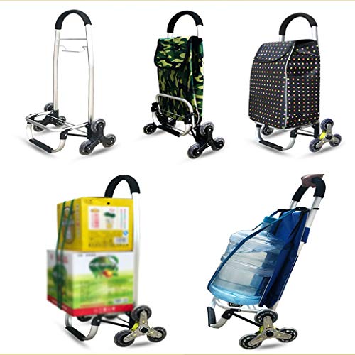Carretilla plegable para compras con ruedas de aluminio miniatura 2