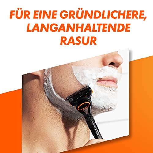 Gillette Fusion 5 Rasierer Herren, TESTSIEGER VON GILLETTE BEI STIFTUNG WARENTEST, 1 Nassrasierer und 1 Rasierklinge mit Gleitstreifen für Eine Gründliche Rasur — Schwarz 3