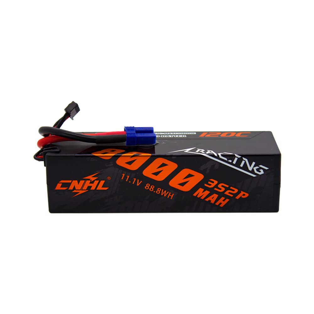 CNHL3S Lipo Battery 8000mAh 120C 11.1V Lipo Battery with EC5 Plug Connector for RC Car Truck Boat Truggy Buggy Crawler Racing Hobby