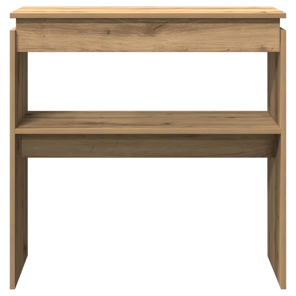 vidaXL Table Console chêne Artisanal 80x30x80 cm Bois d'ingénierie, Bout de canapé, Table de Couloir, Support de Couloir, Table de canapé