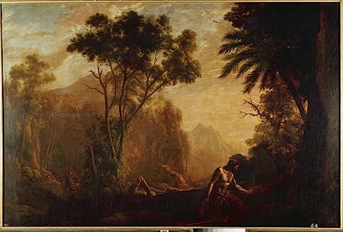 Art tableau paysage Claude Lorrain 60x90cm pour habiller un mur blanc vide