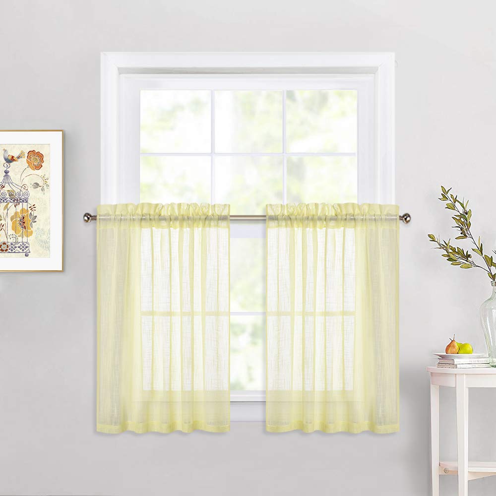Yellow Tier Curtains Curtains & Drapes 2023