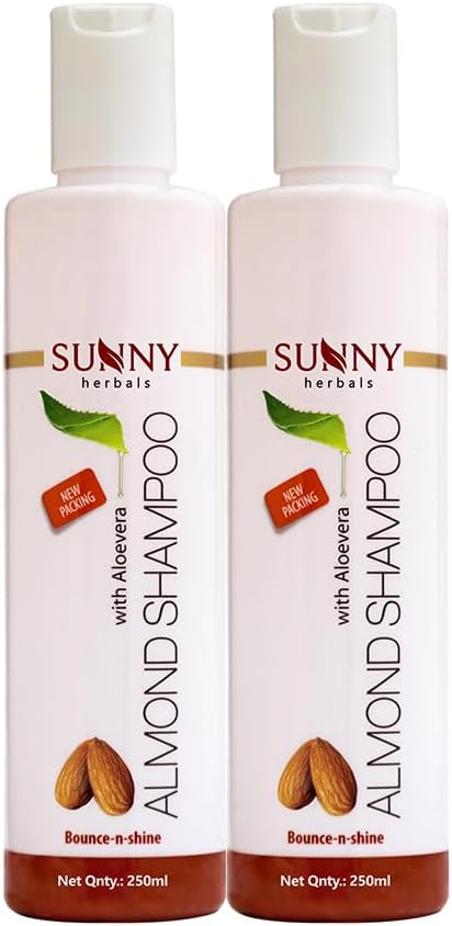 Almond Shampoo With Aloevera gives soft & Shiny Hair | For Women & Men 250ml (Pack of 2)