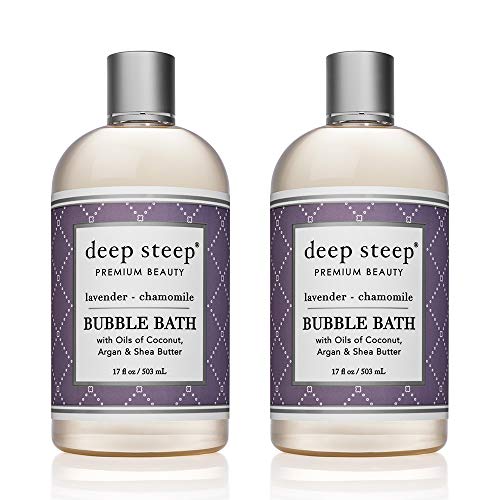 Deep Steep Bubble Bath, 17 Ounce (Pack of 2) (Lavender Chamomile)