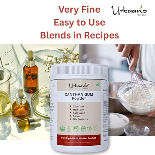 Image of Xanthan Gum Powder - 300 Grams For Soap Making, Shampoo, Cosmetics, Moisturizer, Lotion Making, Domestic Use & DIY Personal Care for Face, Hair, Skin & Body